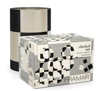 Framar Papel Mechas Peluqueria - Papel Aluminio Peluqueria, Láminas para el Cabello Largo con Textura en Relieve Antideslizante para Estilistas de Cabello - Estampado a cuadros - 97,5 m