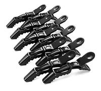 Framar Pinzas Pelo Peluqueria - Clips de Pelo Profesionales Para Seccionados y Peinados, Pinza Pelo Mujer, Pinzas Pelo Mujer, Clips Pelo, Sujeción Fuerte Sin Deslizarse - Negro - Pack de 10