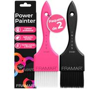 FRAMAR Set de Brochas de Pelo Power Painter - - Paquete de 2 Unidades | Pincel Tinte Pelo, Paletina Tinte Peluqueria, Ideal para Teñir y Balayage