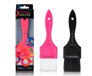 FRAMAR Set de Brochas de Pelo Power Painter - Pincel Tinte Pelo, Paletina Tinte Peluqueria, Ideal para Teñir y Balayage - Paquete de 2 Unidades