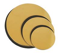 Framboiselle 8961 - Lote de 6 soportes para tartas (diámetro de 14,18,22 cm), color dorado y negro