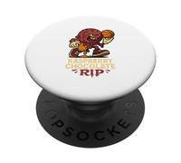 Frambuesa Chocolate Rip Swish N Dish Baloncesto PopSockets PopGrip Adhesivo