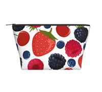 Frambuesas Bayas maduras Que Caen, Bolsa de artículos de tocador Bolsa de Maquillaje Bolsa de cosméticos Bolsa de artículos de tocador de Viaje portátil