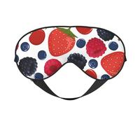 Frambuesas bayas maduras que caen, Cubreojos completos Antifaz bloqueador de luz Antifaz para dormir Antifaz suave con los ojos vendados Noche