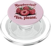 Frambuesas, sí, por Favor, Fruta Fresca Amante de Las Bayas PopSockets PopGrip para MagSafe