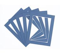 Frame Company - Juego de 10 paspartús, Azul (Oxford), A4 for Image Size 9x6