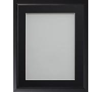 Frame Company Marco para Fotos Estilo Drayton Range de 12,7 x 12,7 cm de la Marca, plástico, Negro, 8x6-inch Mounted for 6x4-inch Image
