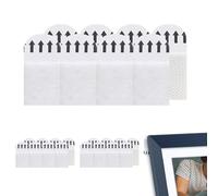 Frame Hanger Strips - Adhesivo decorativo para pared (12 pares, suspensión sin pérdidas, colgadores de imágenes adhesivas para paredes, imágenes sin uñas)