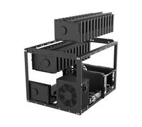 Frame Minerario | Caja De PC Rig | Chasis De Escritorio Apilable - Soporte De Rack Resistente Para Monedas Criptográficas, Estructura De Aire Abierto, Montaje Fácil, Soporte De Raffred