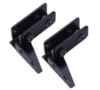 Frameless Cabinet Hinge - Glass Door Side Mounted Clamp | Strong Support for Kitchen Shelves, Bathroom Panels, Showcase Doors, Wine Storage Units, No Drill Installation Bracket, Reliable Furniture