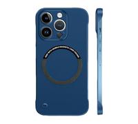 Frameless for iPhone 16 Pro MAX Case, Frameless Matte Ultra Thin Magnetic Slim Case, Magnetic Borderless Phone Case for iPhone 16 15 14 13 12 Pro MAX (Blue,15Promax)