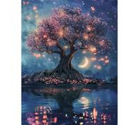 Frameless Puzzle de Madera,Rompecabezas para Adultos 700 Piezas,Río del árbol Puzzles,Juego de Habilidad para Toda La Familia