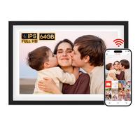 FRAMEO 10.1 Inch Smart WiFi Digital Picture Frame, 1280x800 FHD IPS Touch Screen Photo Frame Electronic, 32GB Memory, Auto-Rotate, Wall Mountable, Instant Photos/Videos Sharing via Frameo App
