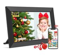 Frameo Marco de fotos digital de 10.1 pulgadas, marco de fotos digital WiFi integrado en memoria de 32 GB, pantalla táctil IPS HD de 1280 x 800, rotación automática, fácil configuración y comparte