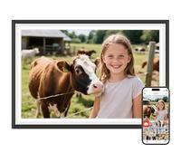 Frameo - Marco de fotos digital de 10.1 pulgadas, WiFi inteligente, pantalla táctil IPS HD de 1280 x 800, memoria de 32 GB, rotación automática, montaje en pared, comparte fotos/videos desde el