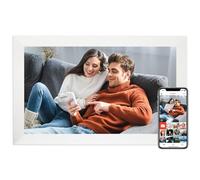 Frameo - Marco de fotos digital de 15.6 pulgadas, WiFi, gran pantalla táctil IPS HD de 1920 x 1080, almacenamiento de 32 GB, compartir fotos/videos, mesa y montaje en pared, boda, cumpleaños, regalos