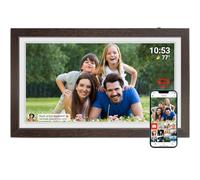 Frameo Marco de fotos digital de 21,5 pulgadas con pantalla táctil LCD IPS 1920 x 1080, WiFi dual para compartir momentos a través de la aplicación Frameo, 32 GB de memoria, ampliable vía USB/tarjeta