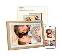 Frameo Marco de Fotos Digital WiFi 10.1 Pulgadas Oro Sunset con Memoria Interna 32 GB Pantalla IPS HD 1280x800 Táctil, Comparte Fotos Videos por Frameo App/USB/SD, Regalos para Mujer Hombre