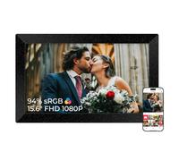 Frameo Marco de Fotos Digital WiFi 15.6" Estrella Oscura 94% sRGB, 64GB | Marco Negro Estrellado, Un Universo de Recuerdos, Comparte Fotos y Vídeos a Distancia al Instante mediante Frameo