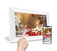 Frameo - Marco de Fotos Digital WiFi de 10.1 Pulgadas con Ranura para Tarjeta SD de 32 GB de Almacenamiento, visualización táctil IPS, rotación automática de Diapositivas, Compartir Videos