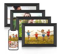 Frameo Marco de fotos digital WiFi de 10.1 pulgadas, memoria integrada de 32 GB con pantalla táctil HD 1280 x 800 IPS, marco de fotos digital, rotación automática, fácil compartir fotos o videos a