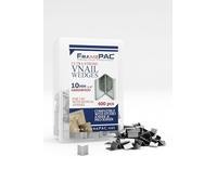 FramePac Clavos en V para marcos de fotos de madera dura de 10 mm (3/8 pulgadas) [paquete de 400 clavos en V, sueltos] - (para uso en clavadora manual en V para marcos de fotos, clavadora manual en V