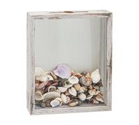 FramePro Caja de sombra pequeña de la colección Seashell de 8 x 10 pulgadas, marco de exhibición de carga superior con ranura, para películas, viajes, eventos deportivos, conciertos, boletos, bebidas,