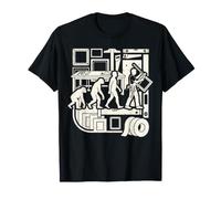 Framer Evolution Marco de Fotos Taller Humor Trabajo gráfico Camiseta