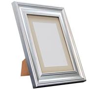 FRAMES BY POST AP4620VINTAGEWHITELGREYMOUNT20164030 Scandi-Marco de Fotos Vintage, Plástico Reciclado, Plateado, 20 x 16 Inch Image Size 40 x 30 cm