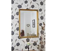 FRAMES BY POST Espejo de Pared Rectangular Grande de 5 cm, Estilo Envejecido, Color Dorado, Estilo Shabby Chic, tamaño Grande: 101,6 x 71,1 cm