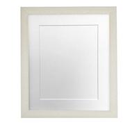 FRAMES BY POST Glitz-Marco de Fotos con Montura 16 x 12 cm, tamaño de Imagen de 30,5 x 25,4 cm, Cristal de plástico, Soporte Blanco, 16 x 12 Image Size 12 x 10 Inch