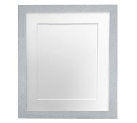 FRAMES BY POST Glitz-Marco de Fotos paspartú, tamaño de Imagen de 12 x 10 Pulgadas, Cristal de plástico, Soporte Blanco, 16 x 12 Image Size 12 x 10 Inch