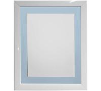 FRAMES BY POST Marco de Fotos Blanco de 0.75 Soporte 14 x 11, tamaño de la Imagen de 12 x 8 Pulgadas, Vidrio, Montura Azul, 14 x11 Image Size 12 x 8 Inch Plastic
