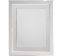 FRAMES BY POST Marco de Fotos Blanco de 0.75 Soporte de Color Marfil, tamaño de Imagen de 9 x 7 Pulgadas, Vidrio, 12 x 10 Image Size 9 x 7 Inch Plastic