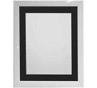 FRAMES BY POST Marco de Fotos Blanco de 0.75 Soporte Negro, tamaño de Imagen de 5 x 3.5 Pulgadas, Vidrio, Cristal, 7 x 5 Image Size 5 x 3.5 Inch Plastic