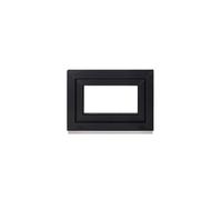 Framex Ventana de Sótano, de PVC, interior Blanca/exterior Antracita, 60 x 40 cm (600 x 400 mm), Doble Acristalamiento, Cristal Transparente (32 mm), Oscilobatiente, DIN Derecha