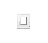 Framex Ventana De Sótano PVC Pequeña Blanco De Ancho x Alto: 40 x 45 cm (400 x 450 mm), Doble Acristalamiento (32 mm), Oscilobatiente, DIN Derecha