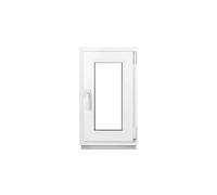 Framex Ventana De Sótano PVC Pequeña Blanco De Ancho x Alto: 40 x 70 cm (400 x 700 mm), Doble Acristalamiento (32 mm), Oscilobatiente, DIN Derecha