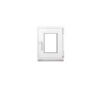 Framex Ventana De Sótano PVC Pequeña Blanco De Ancho x Alto: 50 x 60 cm (500 x 600 mm), Doble Acristalamiento (32 mm), Oscilobatiente, DIN Derecha.