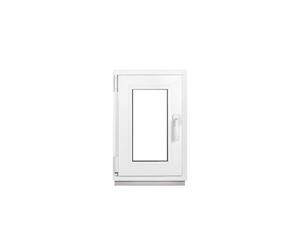 Framex Ventana De Sótano PVC Pequeña Blanco De Ancho x Alto: 50 x 70 cm (500 x 700 mm), Doble Acristalamiento (32 mm), Oscilobatiente, DIN Izquierda