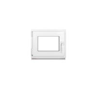 Framex Ventana De Sótano PVC Pequeña Blanco De Ancho x Alto: 60 x 50 cm (600 x 500 mm), Doble Acristalamiento (32 mm), Oscilobatiente, DIN Izquierda