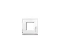 Framex Ventana De Sótano PVC Pequeña Blanco De Ancho x Alto: 60 x 60 cm (600 x 600 mm), Doble Acristalamiento (32 mm), Oscilobatiente, DIN Izquierda