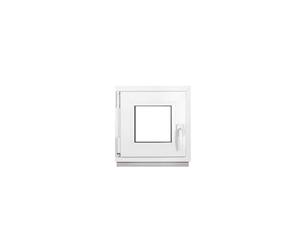 Framex Ventana De Sótano PVC Pequeña Blanco De Ancho x Alto: 70 x 70 cm (700 x 700 mm), Doble Acristalamiento (32 mm), Oscilobatiente, DIN Derecha