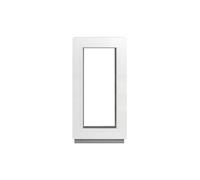 Framex Ventana Para Sótano - Acristalamiento fijo (Fib) Blanca 55 x 110 cm Doble Acristalamiento, Cristal Transparente 32 mm (4/24/4) Ventana/Ventana Para cobertizo/Ventana Ancho x Alto 550 x 1100 mm