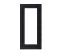 Framex Ventana Para Sótano de Plástico, Interior Blanco/Exterior Antracita, Ancho x Alto: 40 x 80 cm (400 x 800 mm), Doble Acristalamiento (32 mm), Giratorio Inclinación DIN Derecha
