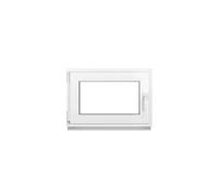 Framex Ventana Pequeña de PVC para Sótano, Cobertizo de Jardín o Garaje, Interior/Exterior Blanco, Ancho x Alto: 90 x 60 cm (900 x 600 mm) Doble Acristalamiento (32 mm) Oscilobatiente, DIN Izquierda
