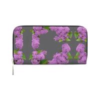 Framing Lilac Flowers In Blossom - Cartera para mujer, tarjetero para tarjetas de crédito, cartera para teléfono, bolso de mano largo