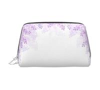 Framing Lilac Flowers in Blossom - Organizador de maquillaje listo para viajar, bolsa de aseo portátil para mujer, Silver, Talla única, Neceser