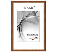Framo Marco de fotos barroco 50 x 65 cm de madera maciza | Rojo dorado | Color/tamaño seleccionable | Marco antiguo vintage retro n.º 066