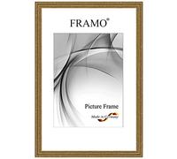 Framo Marco de fotos barroco antiguo, 25 x 30 cm, de madera maciza, dorado antiguo, color y tamaño a elegir, marco retro vintage antiguo N°089